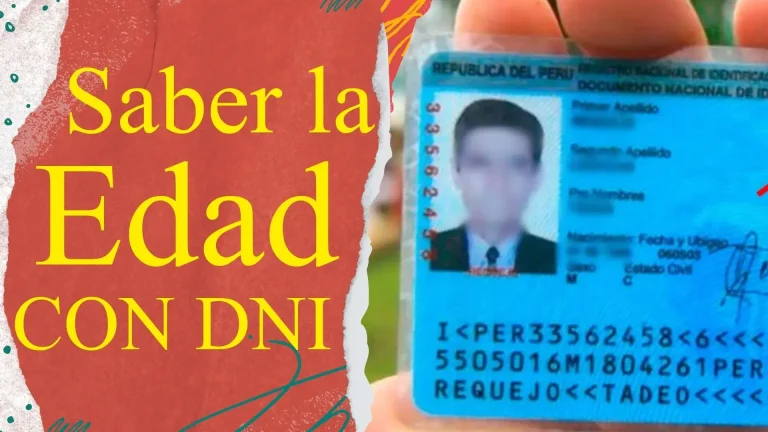 Como Saber la Edad Por DNI