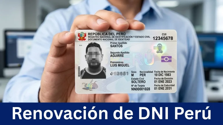 Renovación de DNI Perú