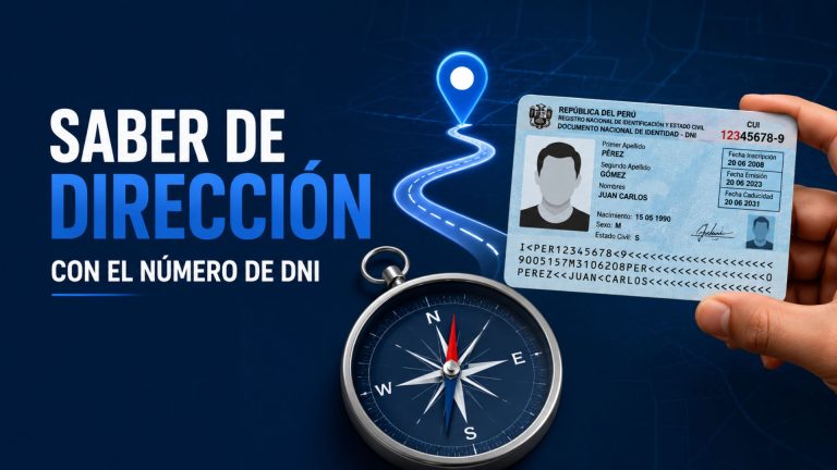 SABER DE DIRECCIÓN CON EL NÚMERO DE DNI